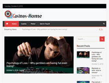 Tablet Screenshot of casinos-home.com